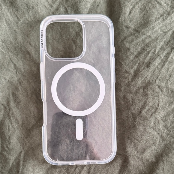 PopSocket Transparent MagSafe Phone Case - Picture 1 of 2